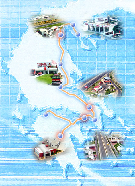 Motorway Service Stations Map